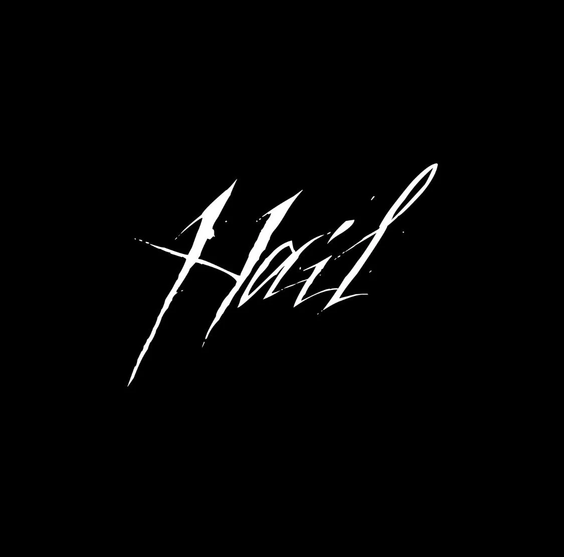 Black background with white stylized text that reads 'Haid' in a sharp, jagged font.
