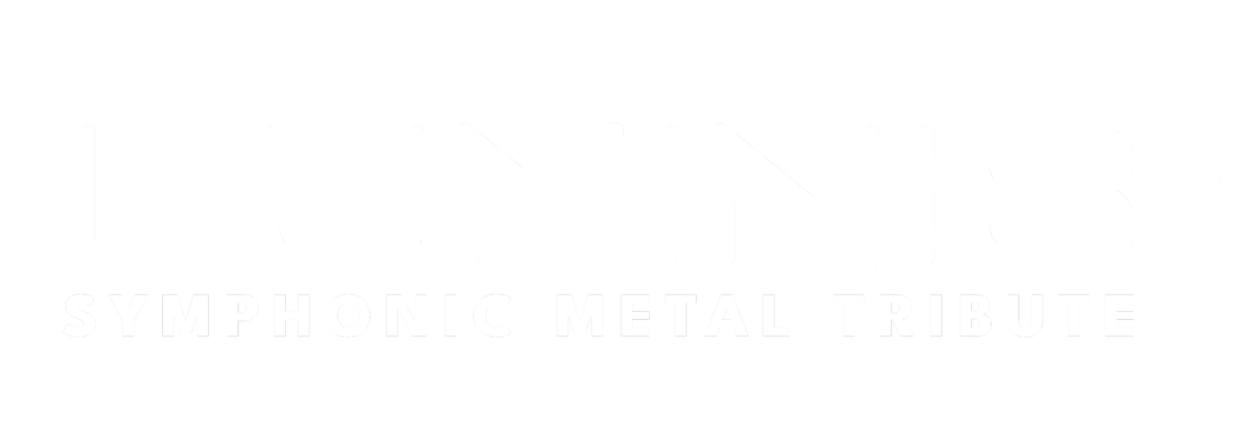 Logo for the video game 'Doom' with the subtitle 'Symphonic Metal Tribute' in black and white.