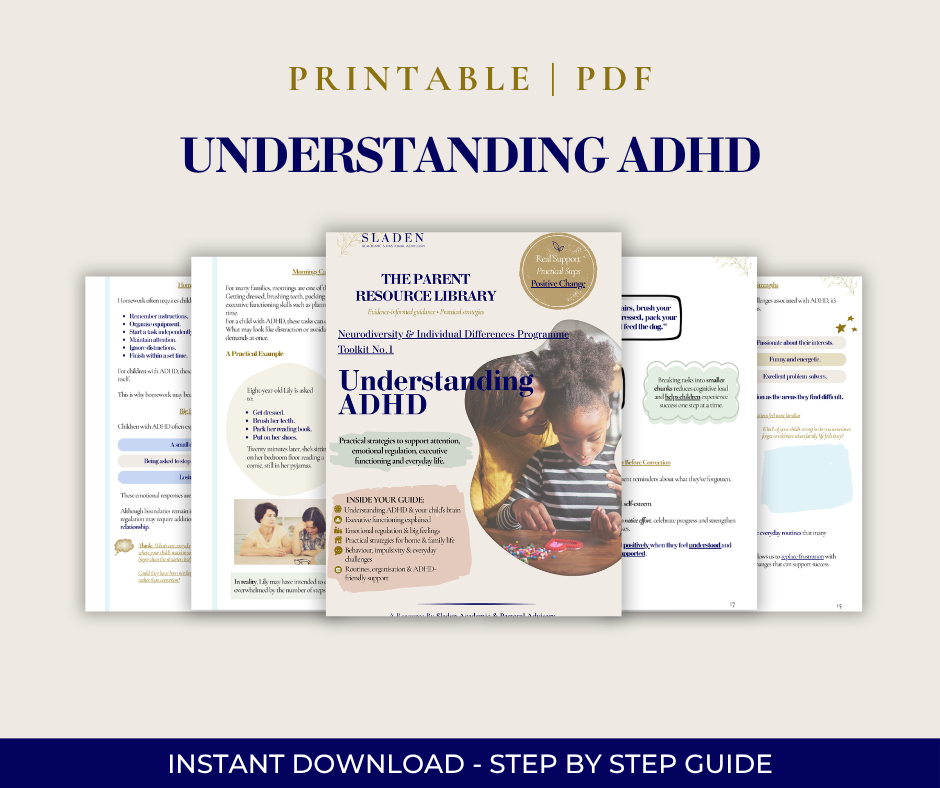 Neurodiversity & Individual Differences Programme – Toolkit One: Understanding ADHD (Digital Download)