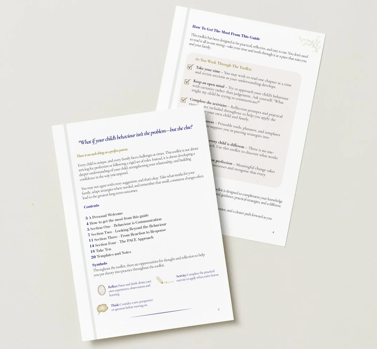 Toolkit One: Looking Beyond the Behaviour