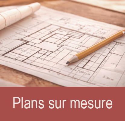 Architectural blueprint with a yellow pencil on a wooden table.