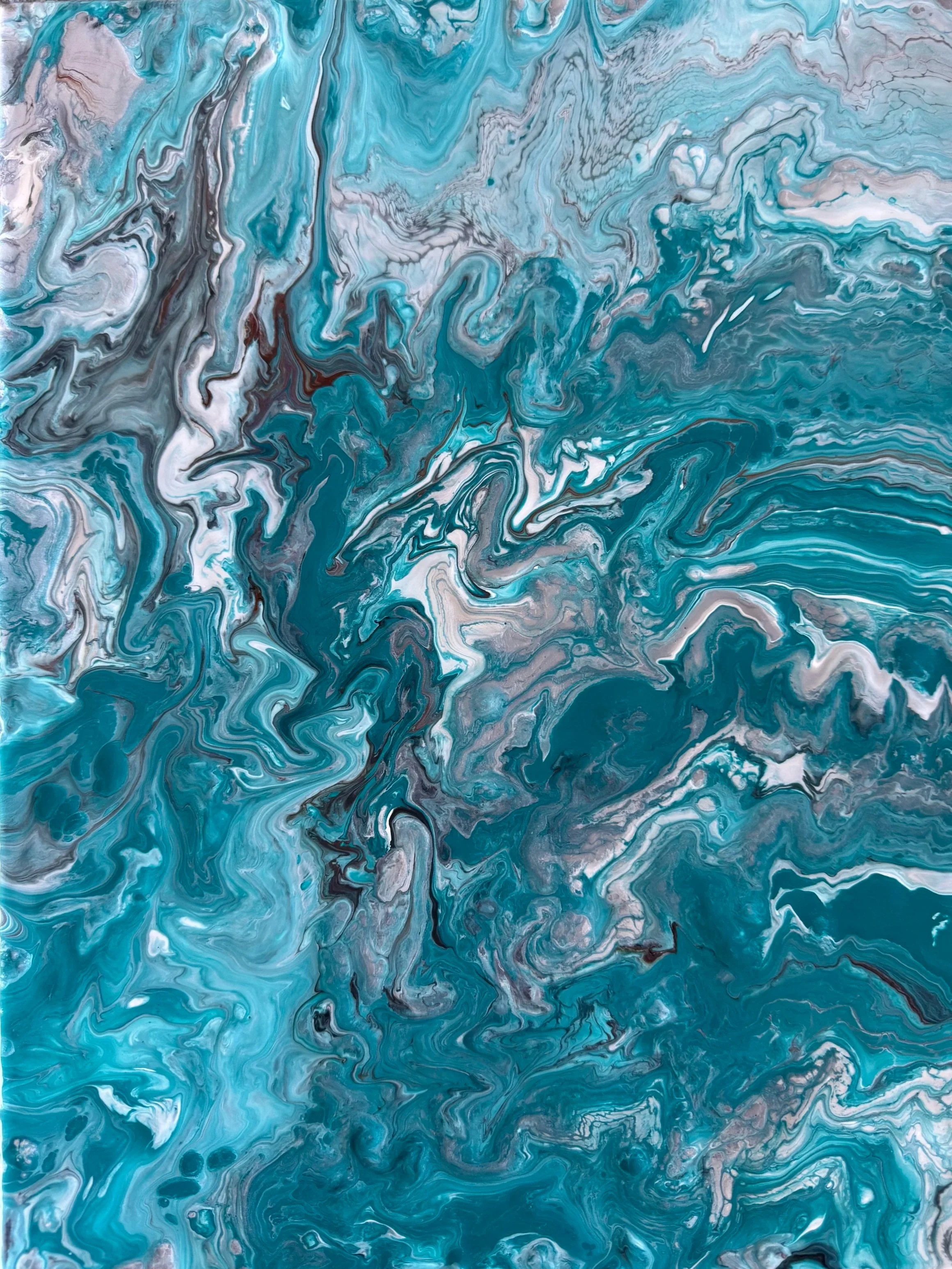 Deep Waters
Acrylic Fluid Pour
18 x 24'
