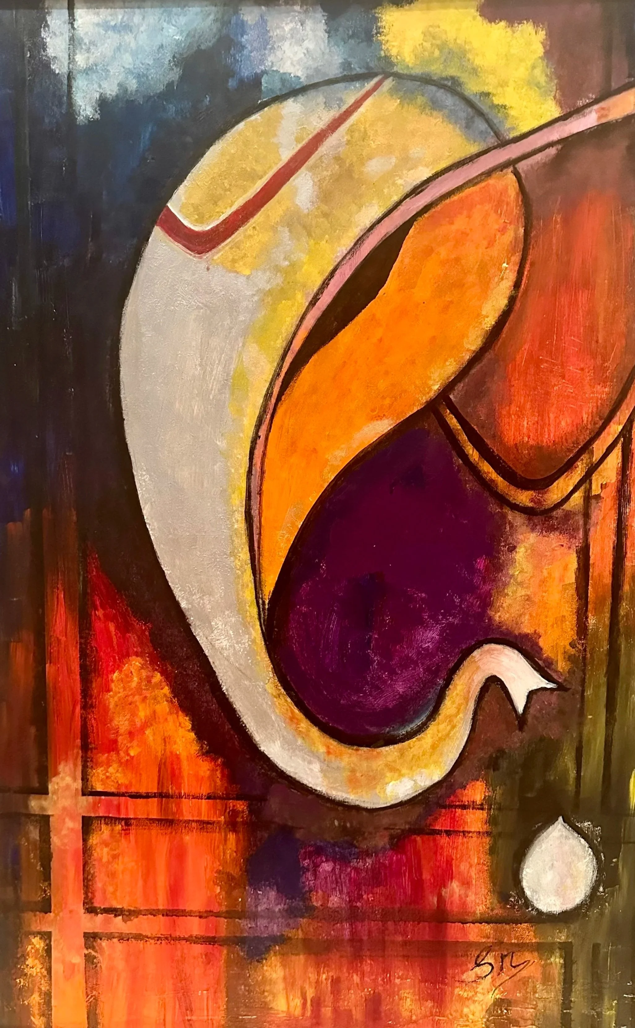 Spark in Ganesha
48 x 60" 
Acrylic on Canvas
Colors can be Customized as per your space
