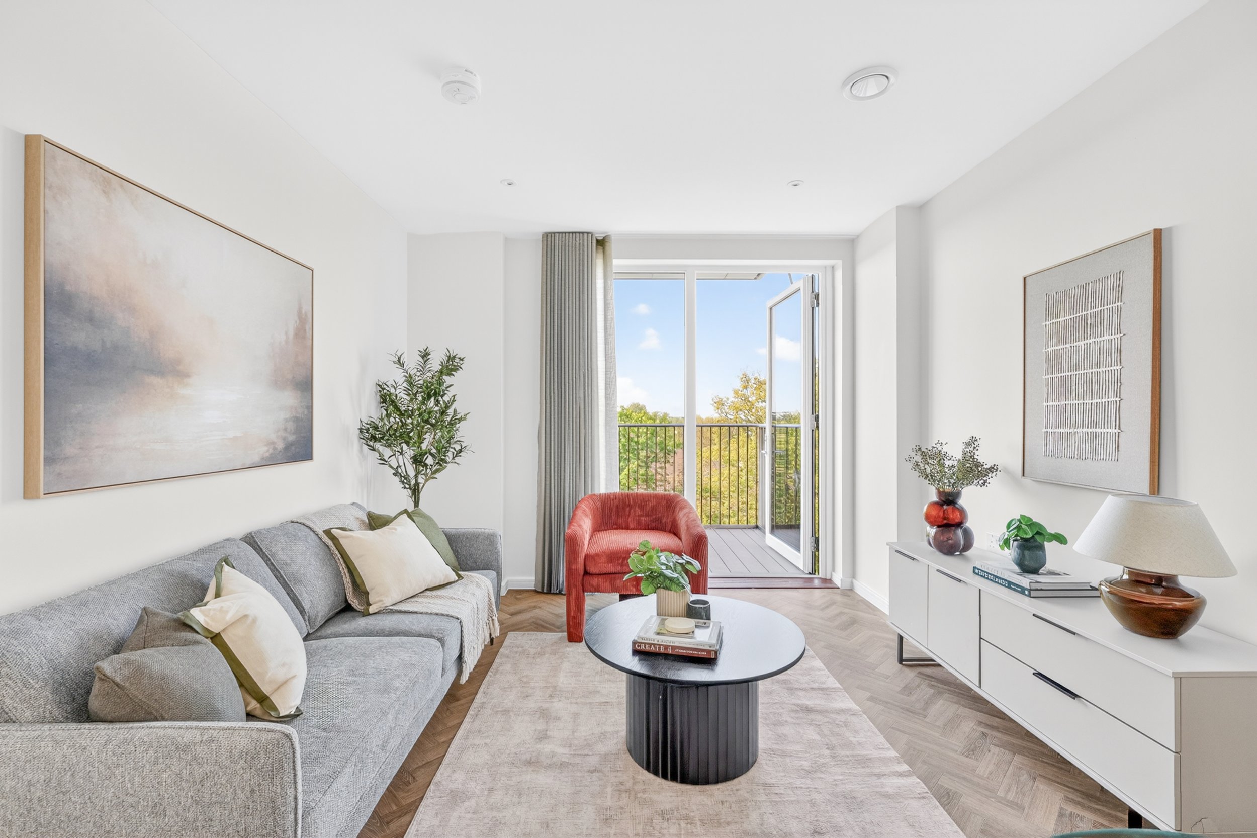2 Bed Living Room, John Dimmer House, Clapham Park