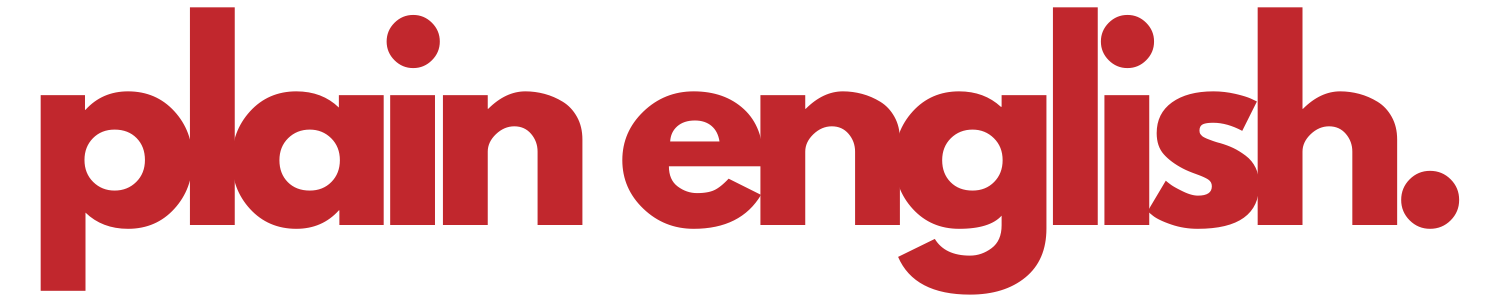 The Word in Plain English