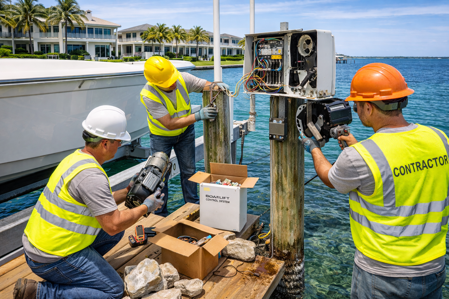 Boatlift Motor & Control Box Replacement