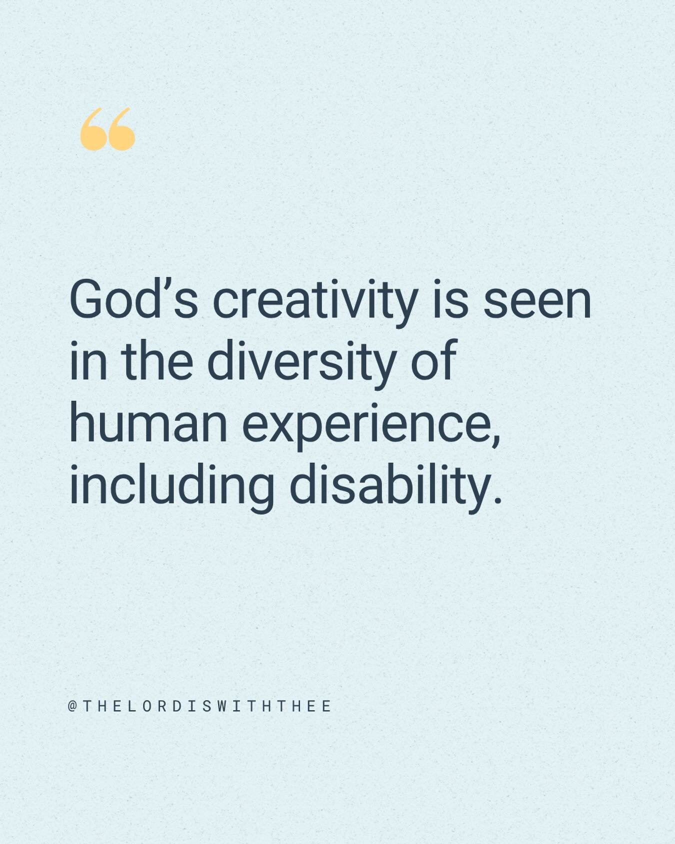 Every person is created in God&rsquo;s image with inherent dignity, purpose, and worth.

This includes individuals living with disabilities.

Not as an exception. But as a reflection of God&rsquo;s beauty in the world.

We pray for a world that recog