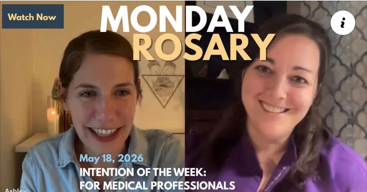 Another great Monday Rosary! This week we prayed specifically for MEDICAL PROFESSIONALS. Thank you Dr. Jessica Richter for joining us! If you missed it live, please give it a listen at the link below and pray whenever you are able. Share with any nur
