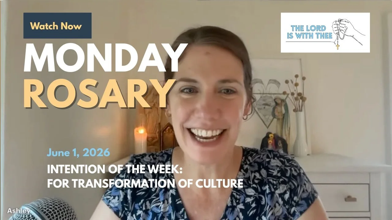 This week&rsquo;s Monday Rosary intention is one I hold close to my heart. We prayed a Rosary For The Transformation Of Our Culture, toward deeper inclusion, respect for human dignity, and authentic belonging for people with disabilities. Please give