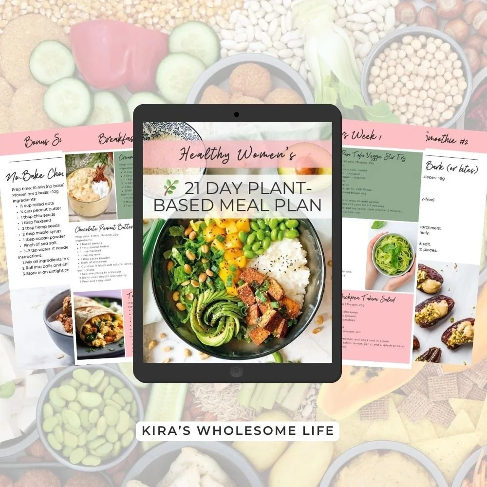 21 Day Whole Food Plant-Based Meal Plan for Women