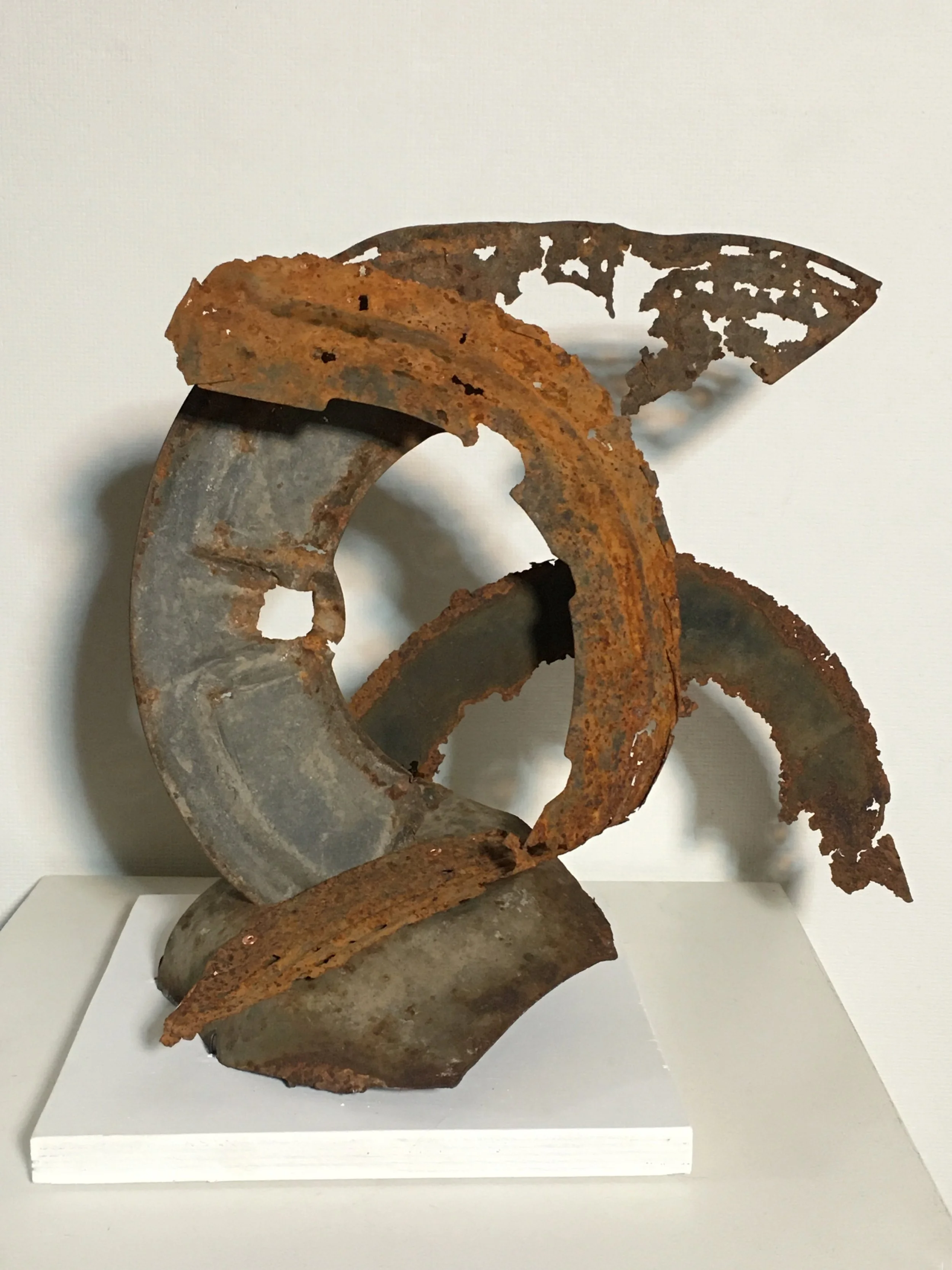 Marshall Street Waltz,  13"x14"x9” Found metal: car parts