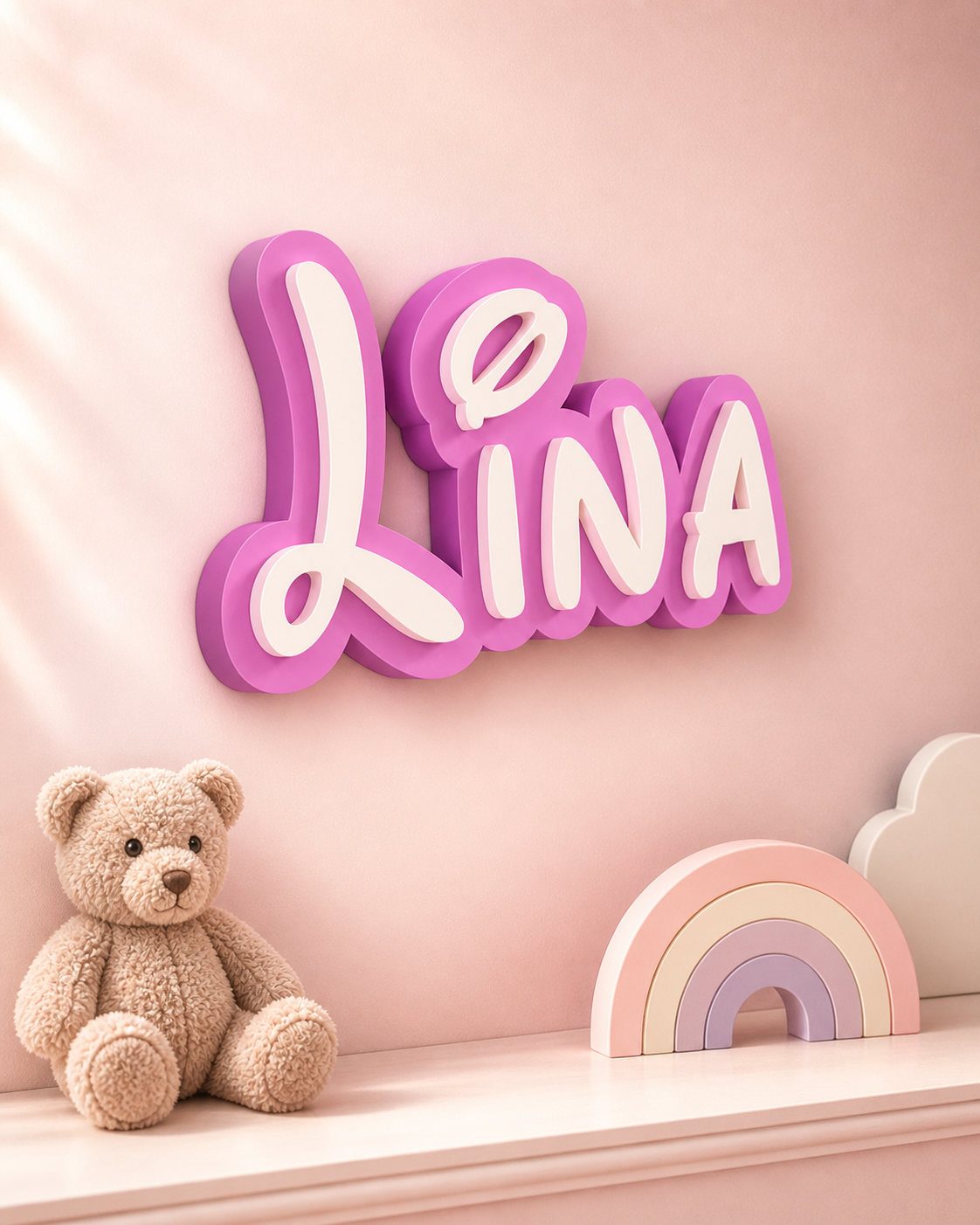 Customizable 3D Wall Name Sign