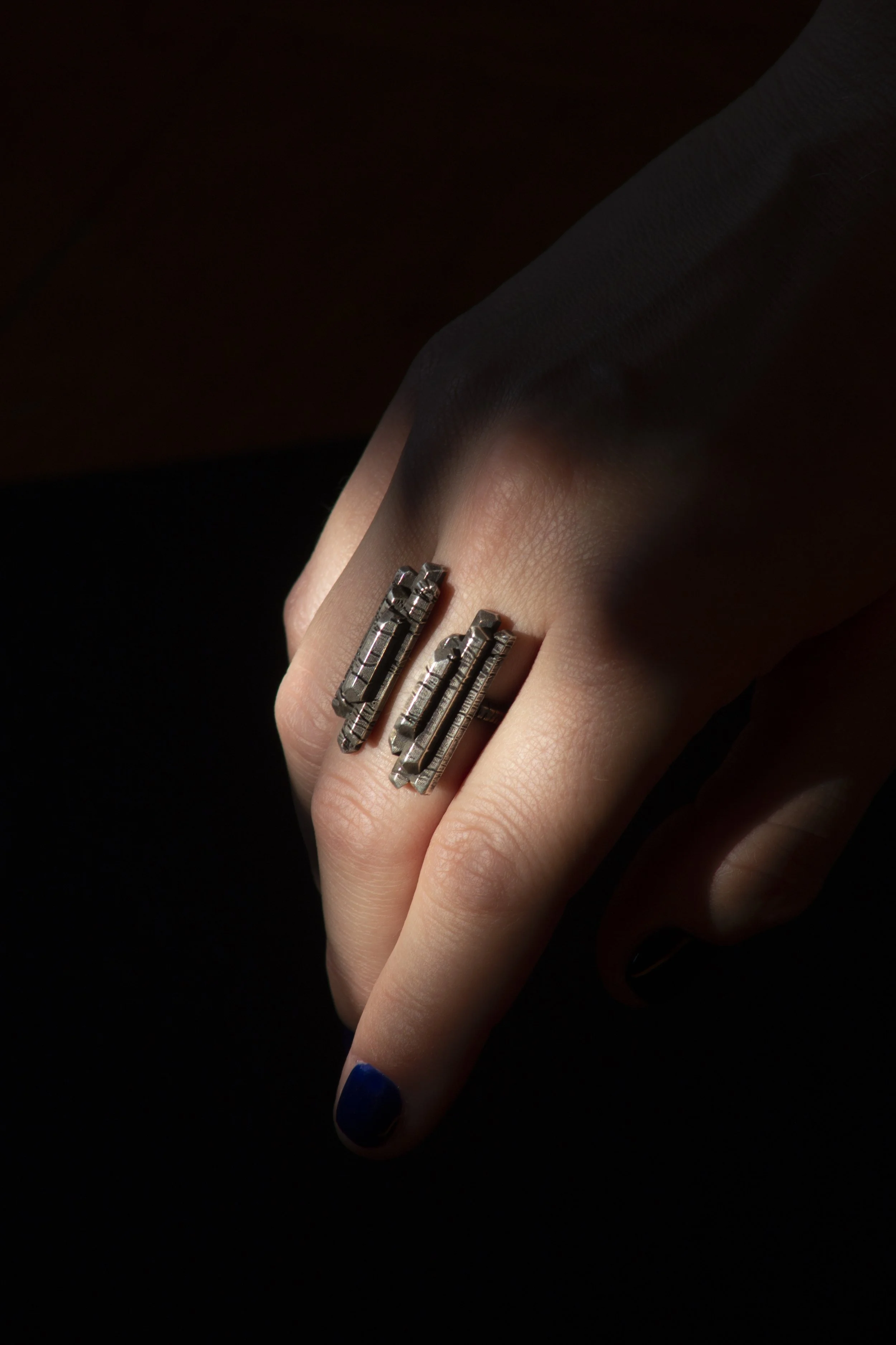 basalt-statement-ring-textured-silver-cadera-jewelry