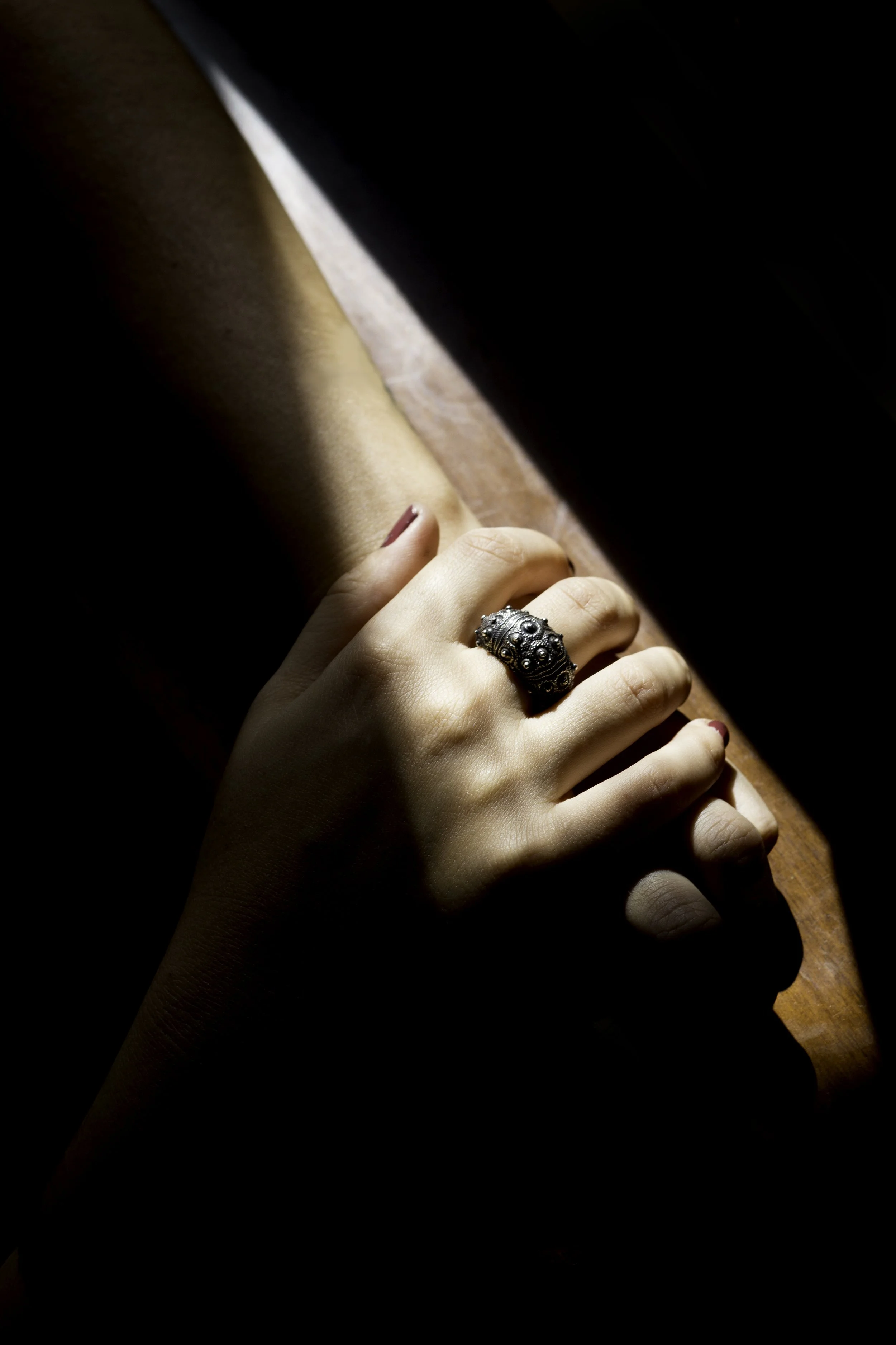 sea-urchin-ring-sterling-silver-cadera-jewelry-wearable-collectibles