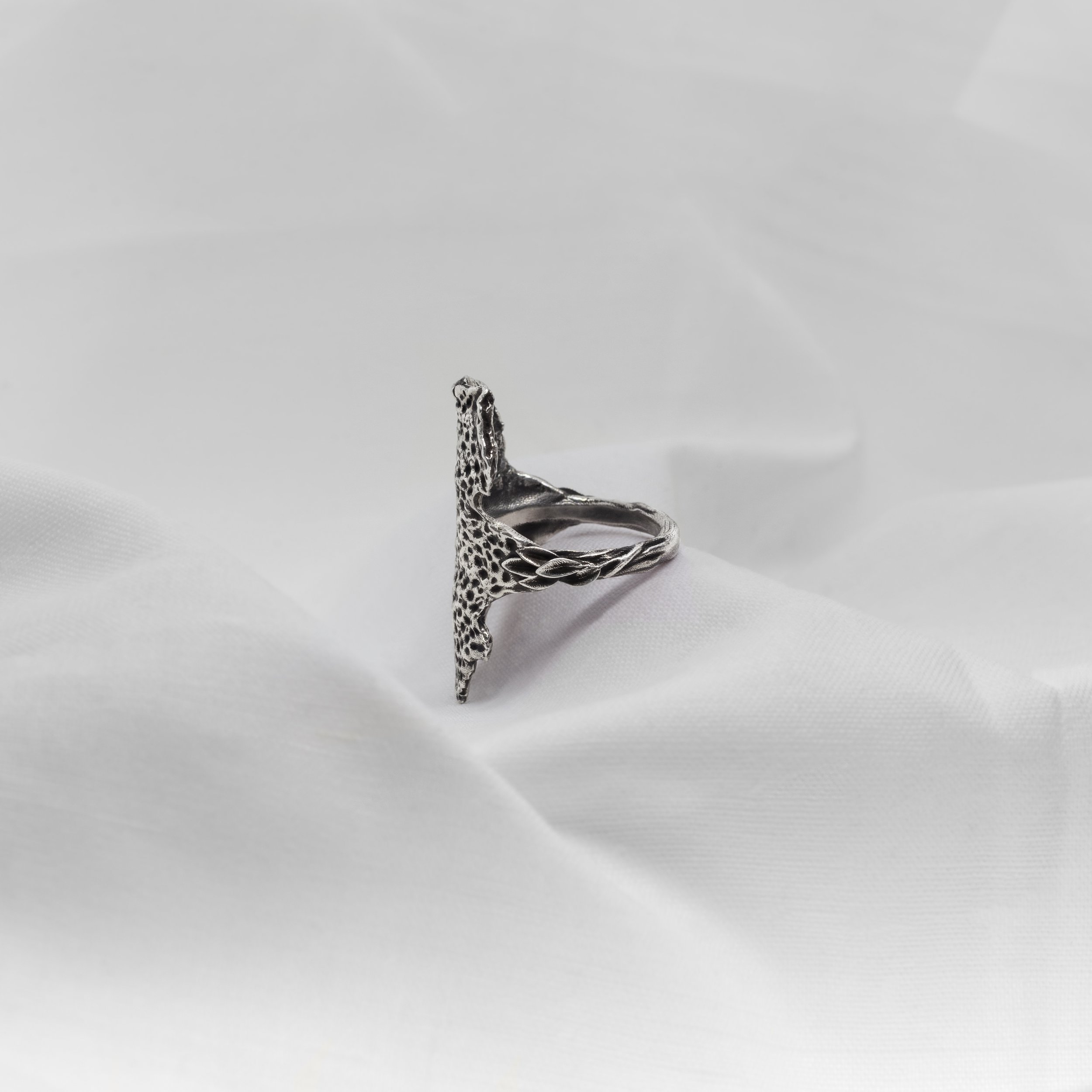 Cadera Jewelry Single Citrus Rind Polished Silver 925