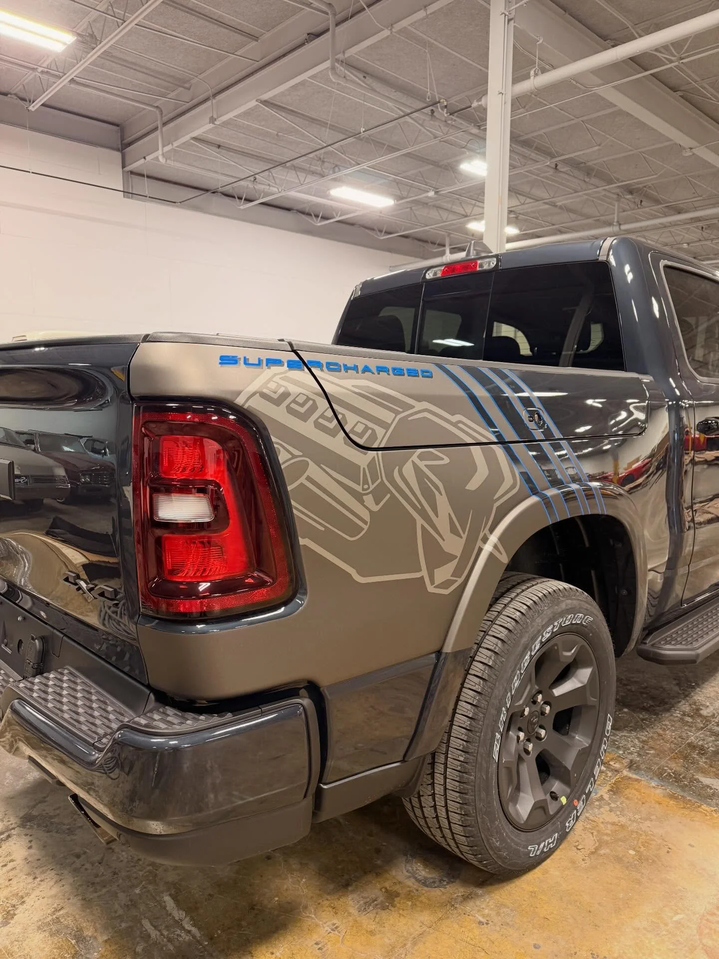 Another @ramtrucks in for the Bull 🐂 Graphic! Customers will be able to option this package when specing their new truck! 

For all Vinyl + Color PPF wraps, Call or Message me for scheduling! 
📞414-274-9295
🌐cfdesignswi.com

🛠️ tools: @pidproseri