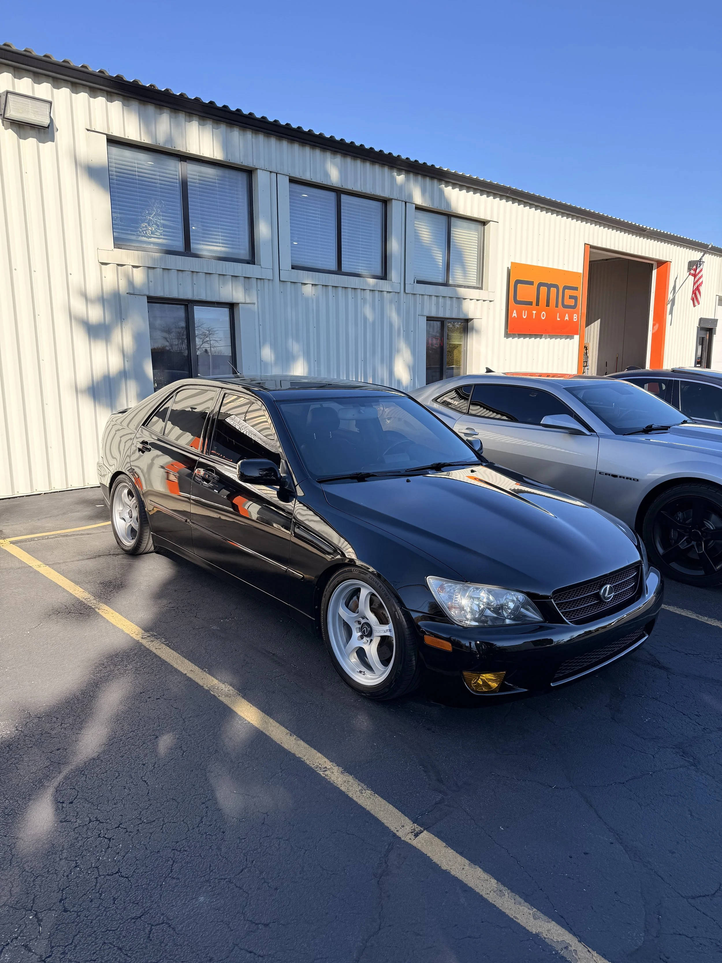Lexus IS300 Wrapped fully in 3M Gloss Black vinyl  and Ceramic Coated.