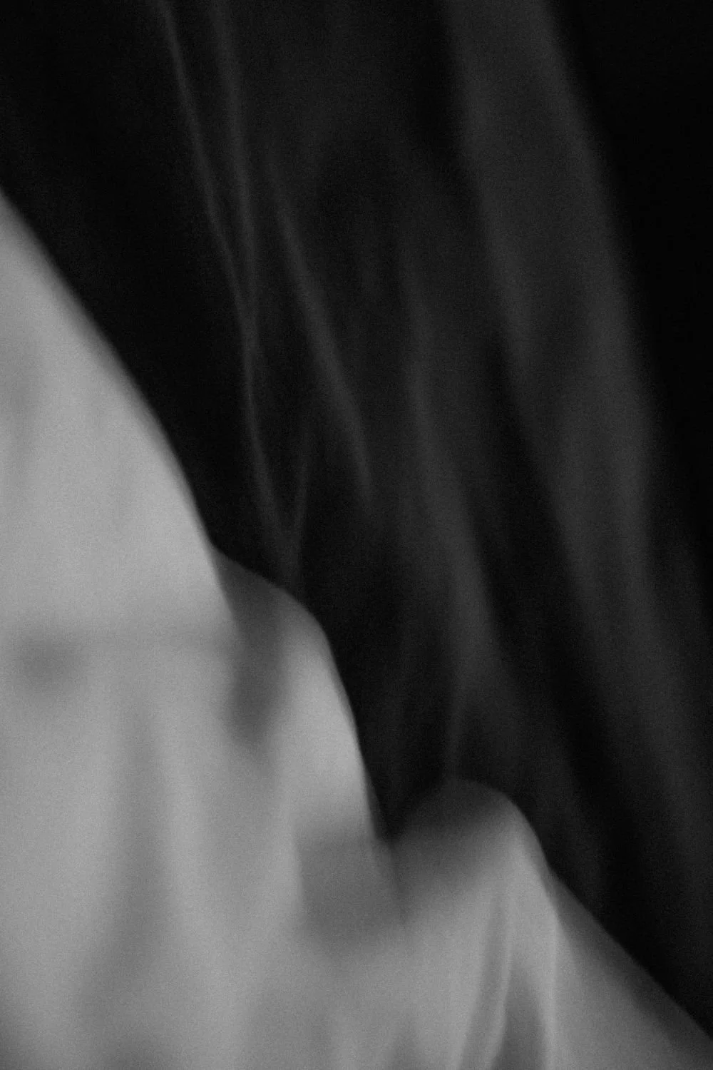 Close-up of black and white fabric with contrasting textures