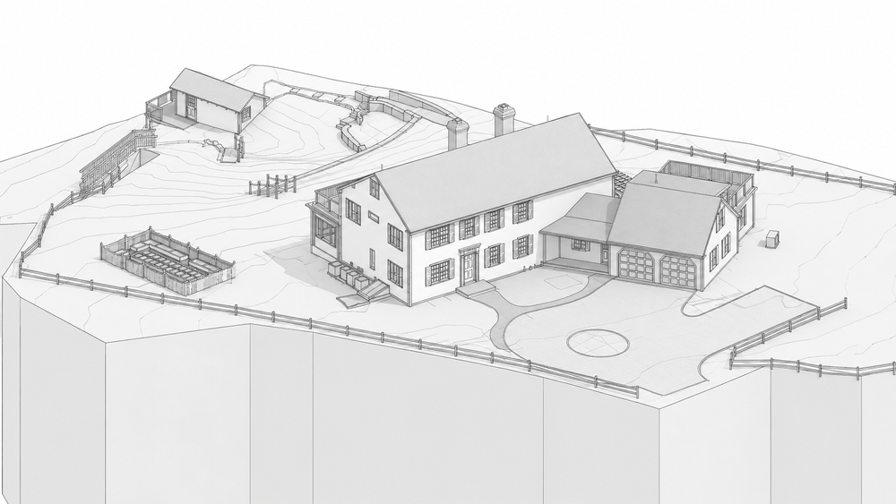 Coordinated existing conditions Revit model for the Little Bay Orleans project