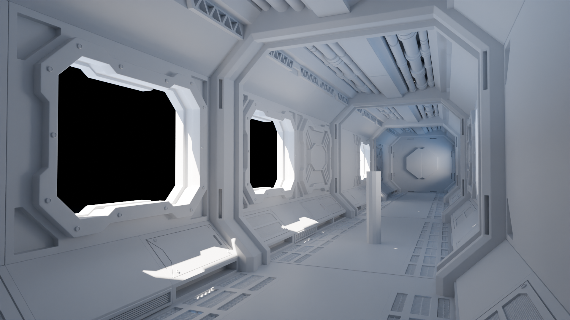 Clay_Render_Sci_Fi_Corridor_V01.png