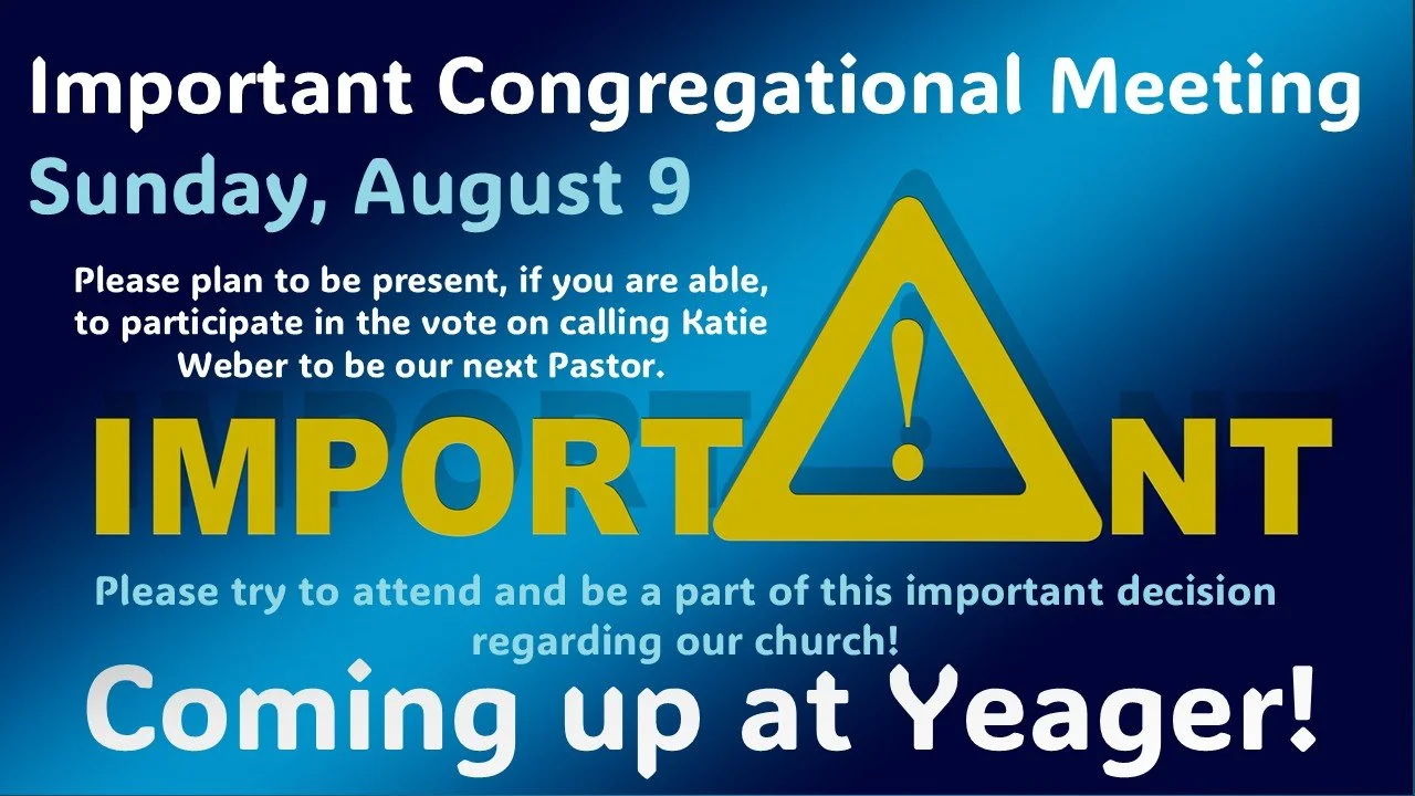 Important Congregational Meeting
