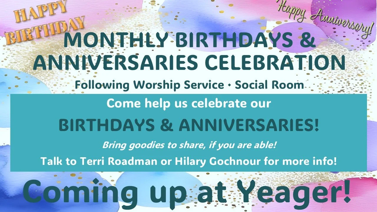October Birthdays and Anniversaries Celebration