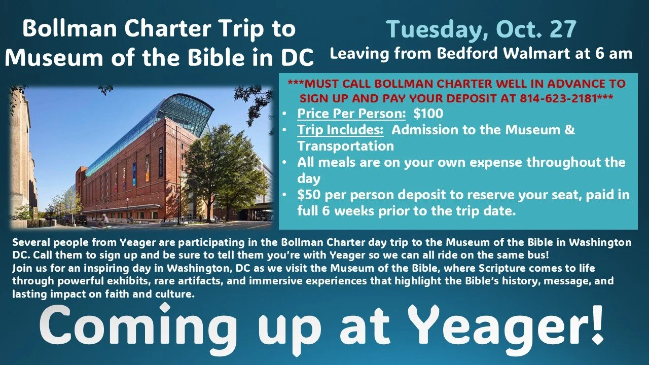 Bollman Charter Trip to Bible Museum