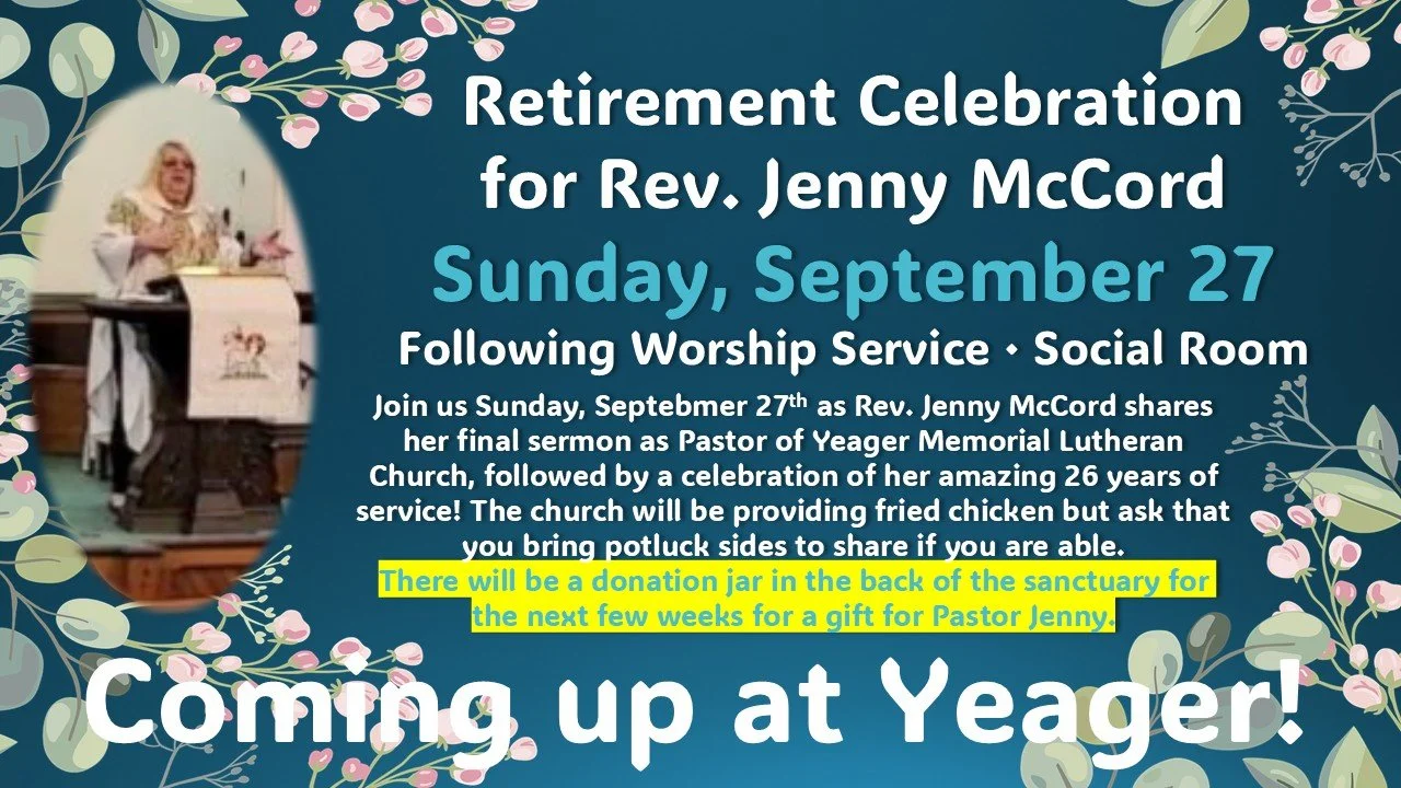 Retirement Celebration for Rev. Jenny McCord