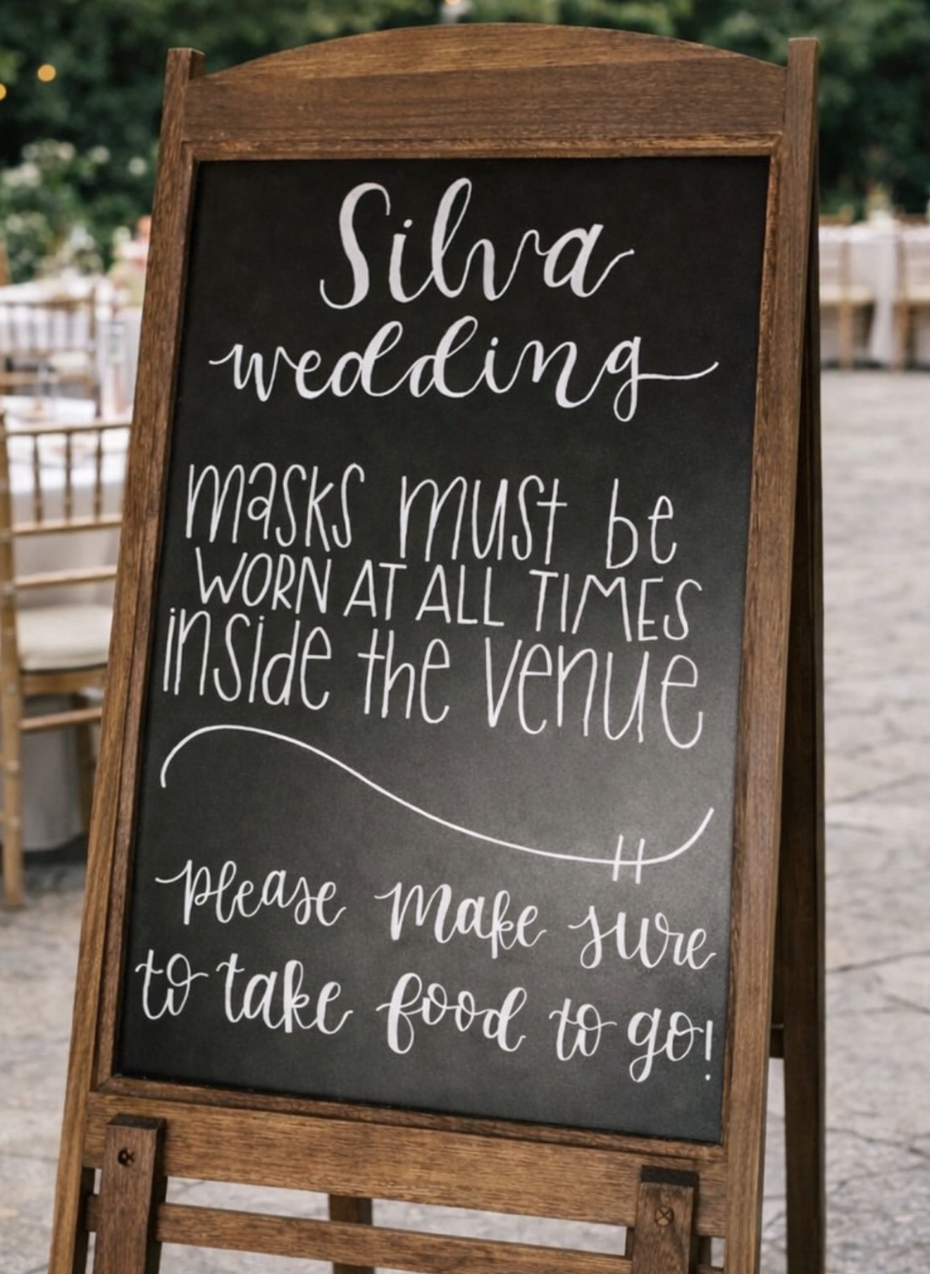 Wedding sign for Caitlin & Nate