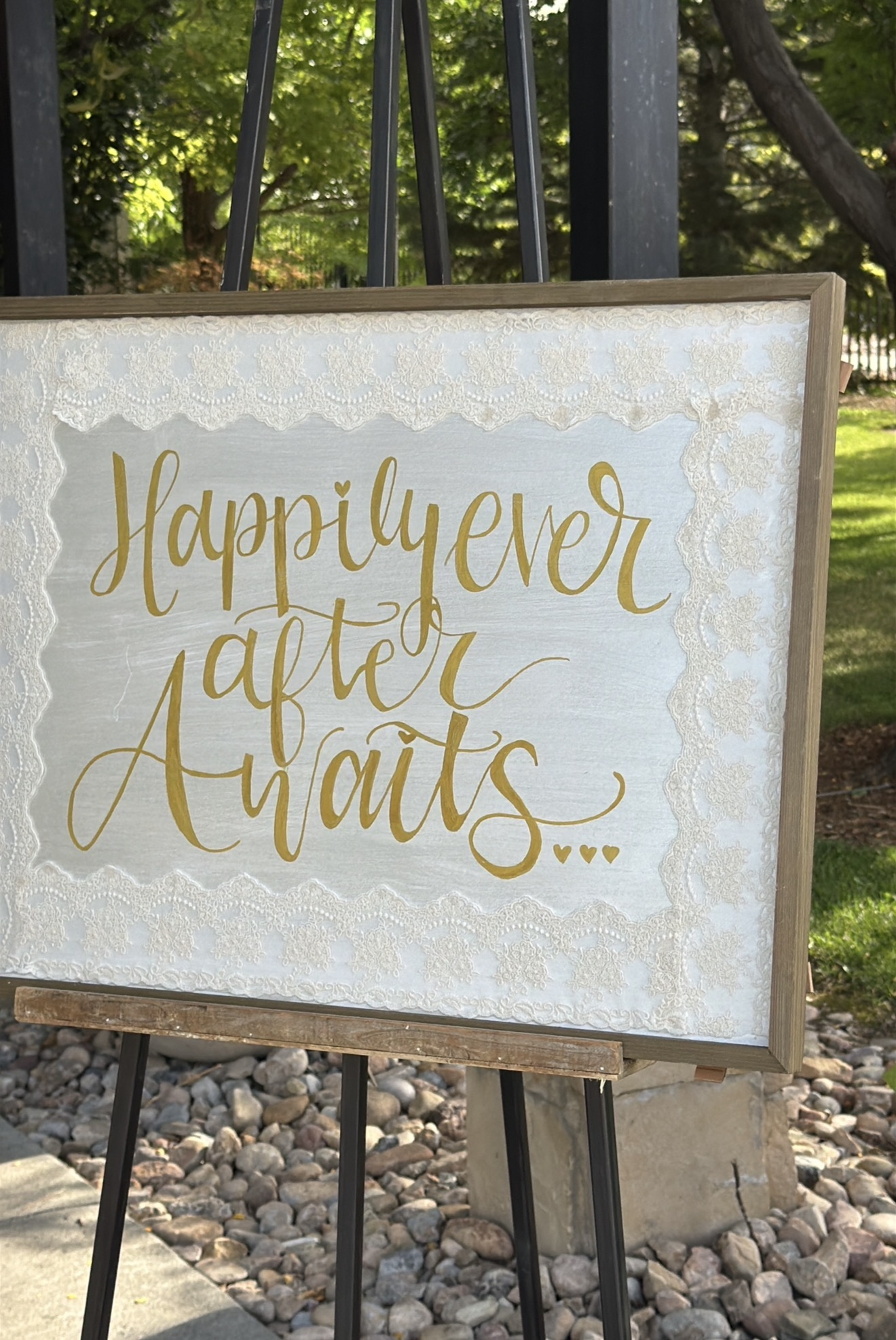 Wedding welcome sign
