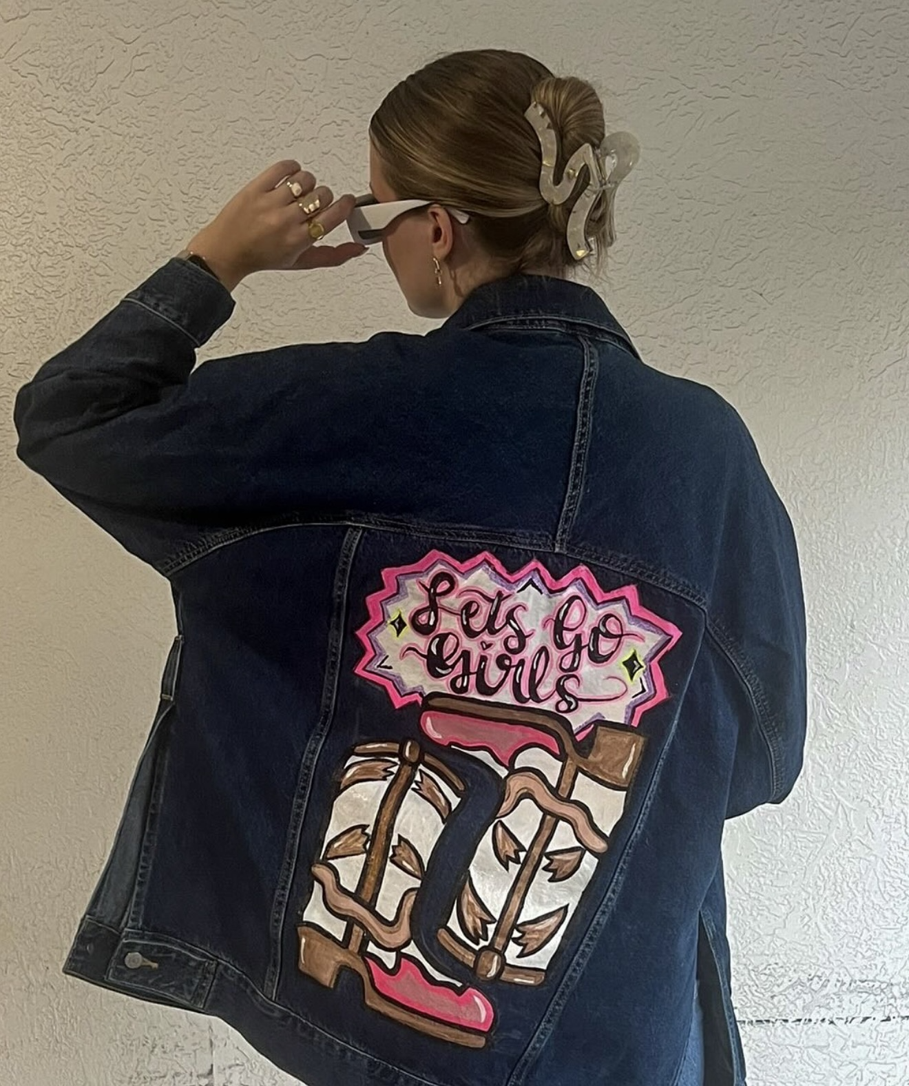 Custom hand painted jacket