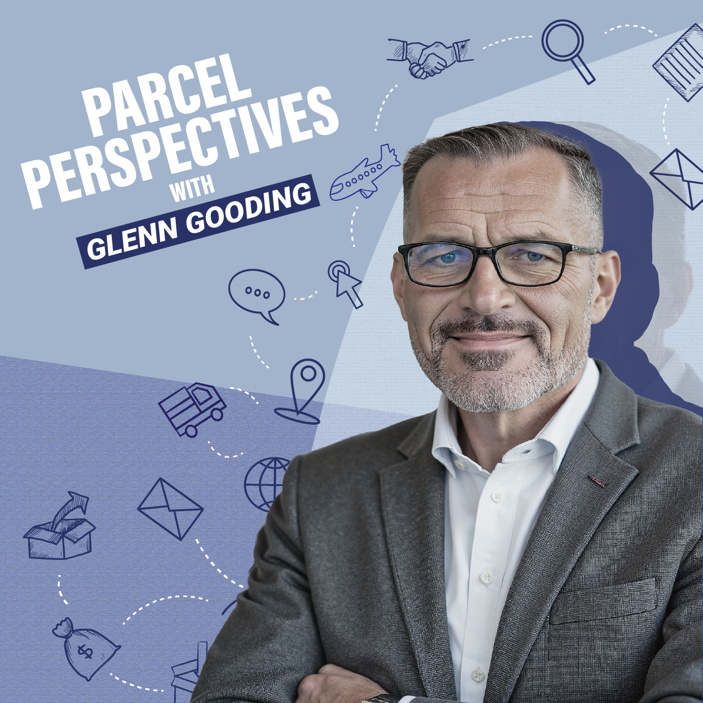 Podcast cover for "Parcel Perspectives with Glenn Gooding"