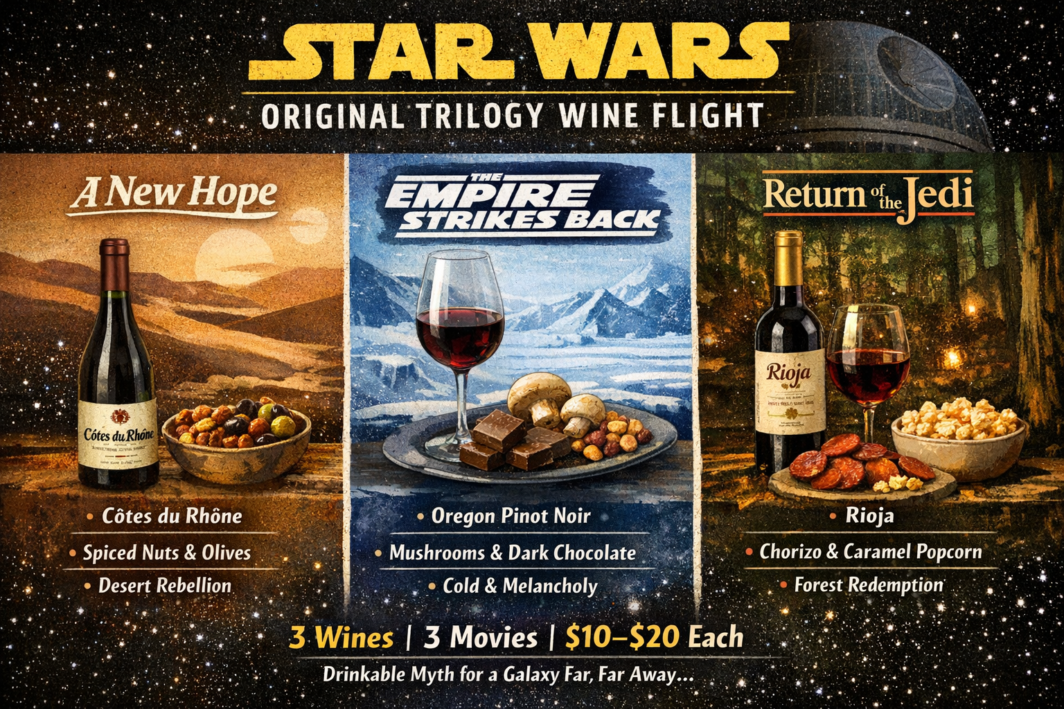 Star Wars: Food and Wine Pairing