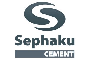 Sephaku Cement logo with stylized 'S' symbol above the company name