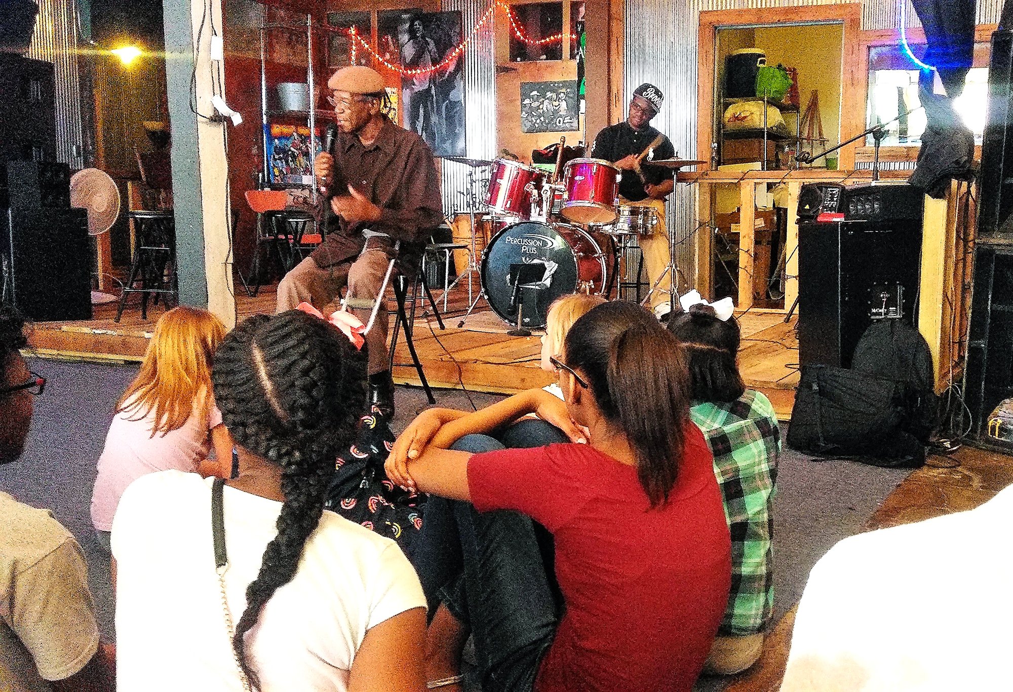 Man speaking to group
