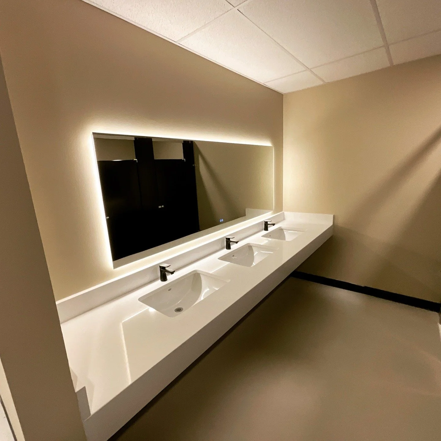 Final touches on this interior buildout for a new event space in Omaha, The Scene. 
#itsavibe
#epoxyflooring