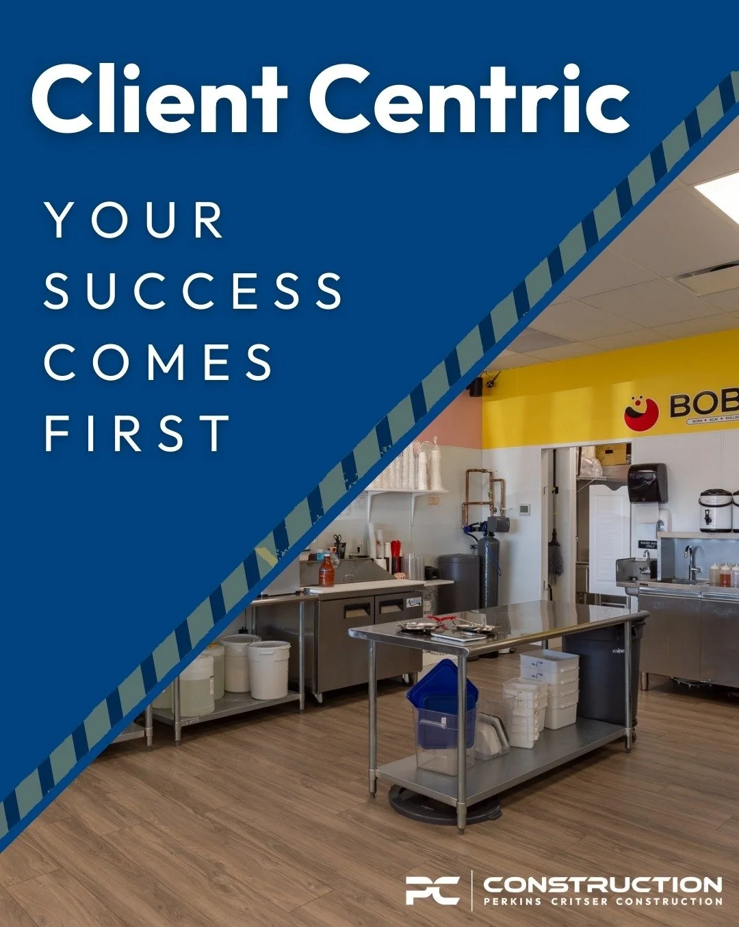 Our job doesn&rsquo;t end at substantial completion.
For us, the real work continues as our clients move into their space, open their doors, and grow their businesses, such as Boba Fi in Elkhorn, NE. 

Staying invested in our clients and their long-t