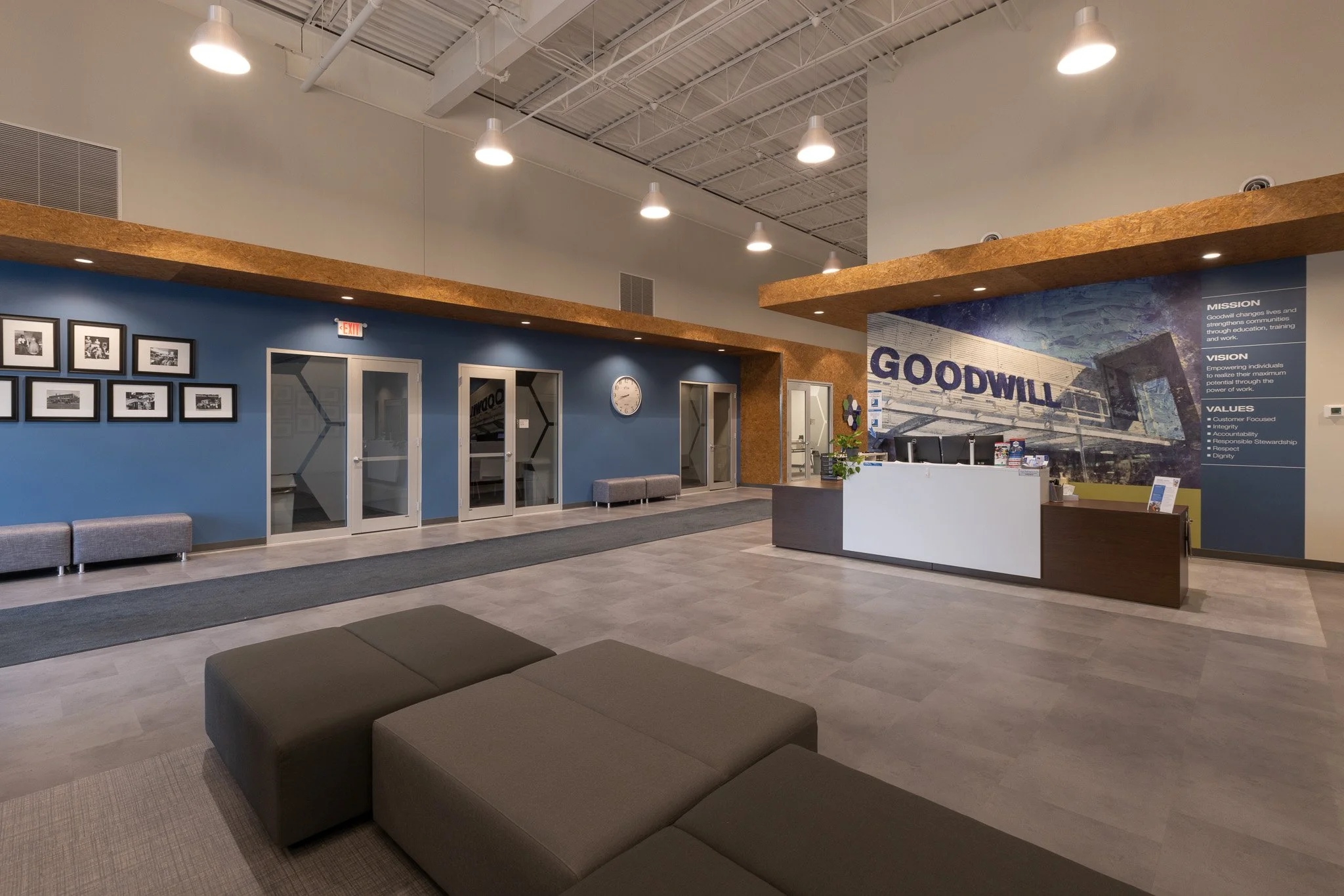 INTERIOR OF GOODWILL OFFICE AND TRAINING