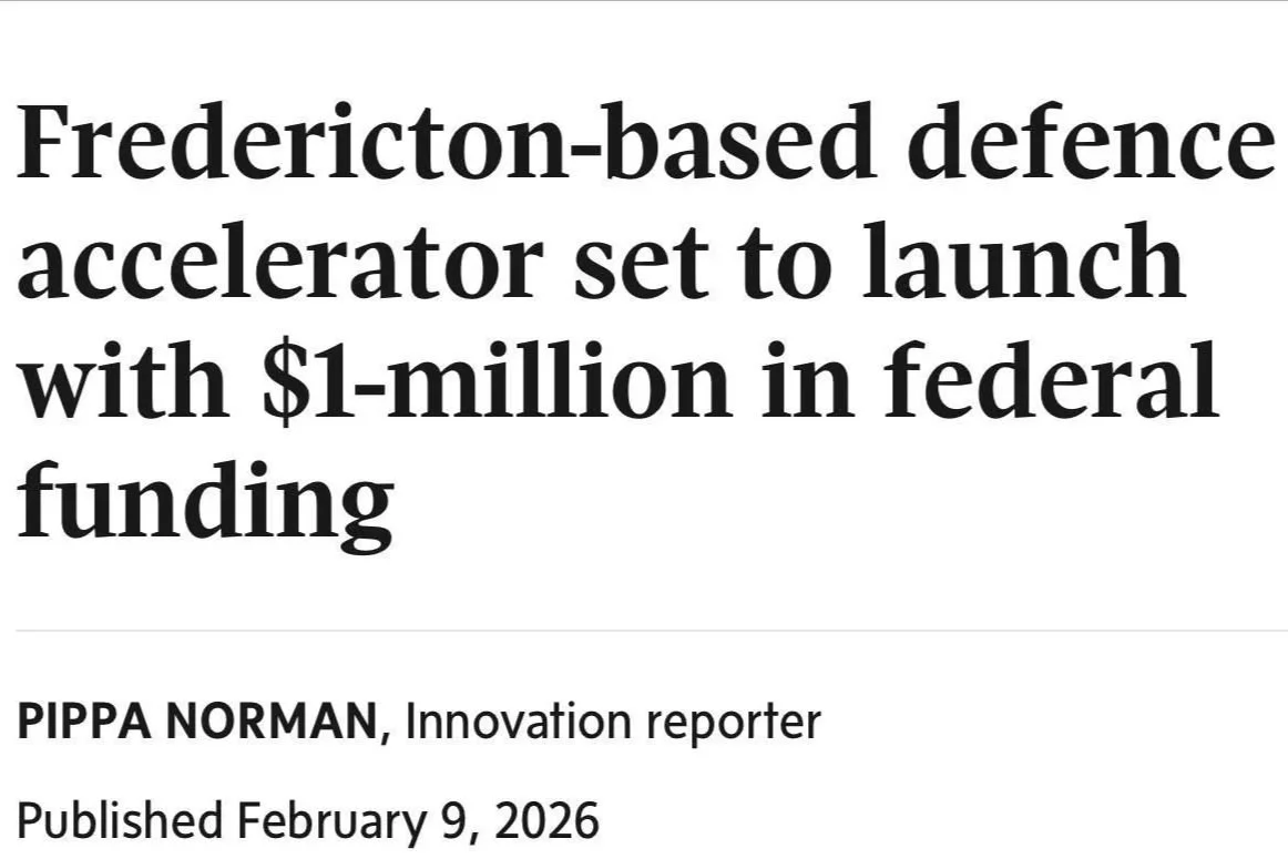 Fredericton-based defence accelerator set to launch with $1-million in federal funding