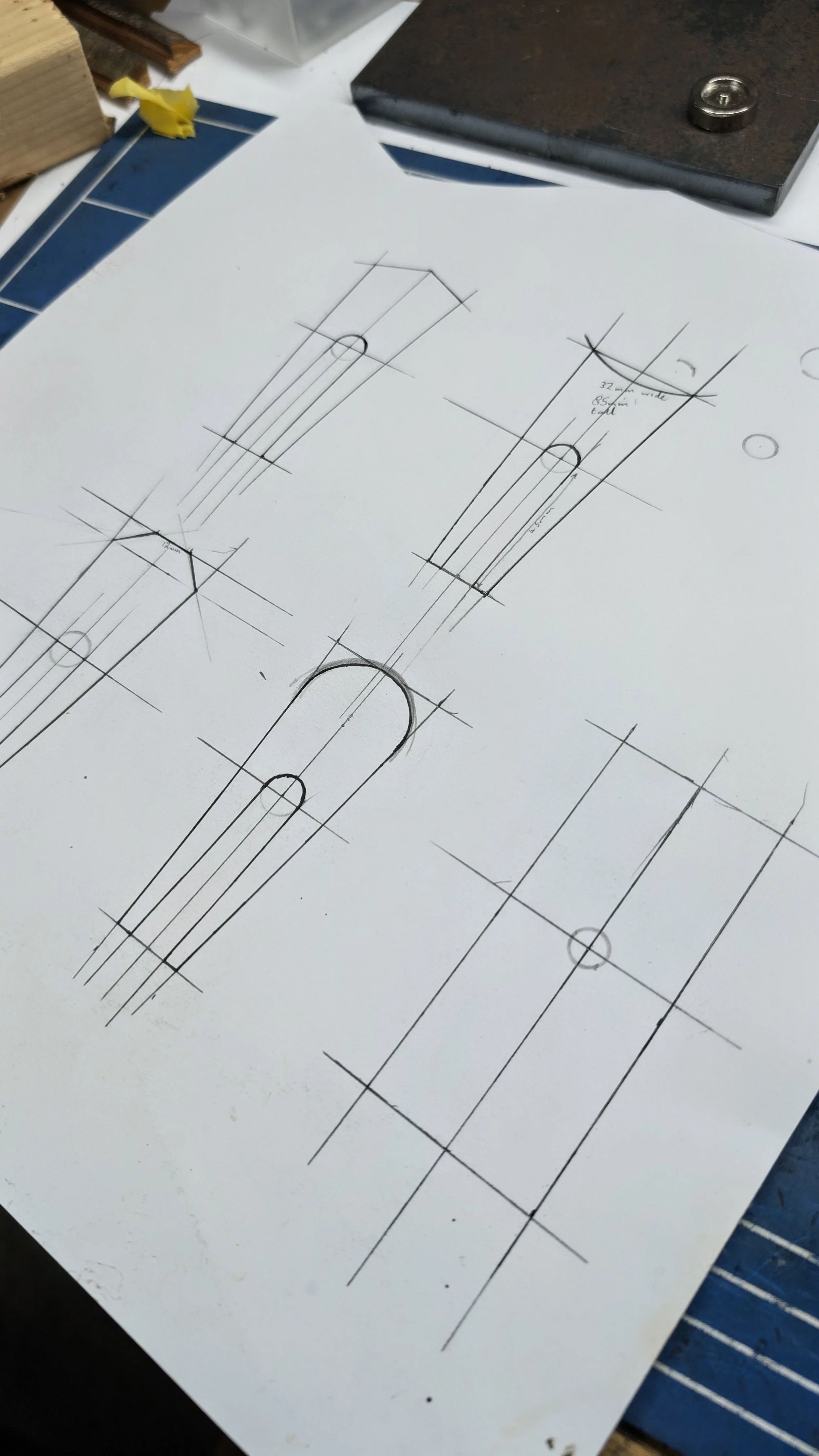 We design everything ourselves from scratch. Here are our original patterns for our divot repair tools.