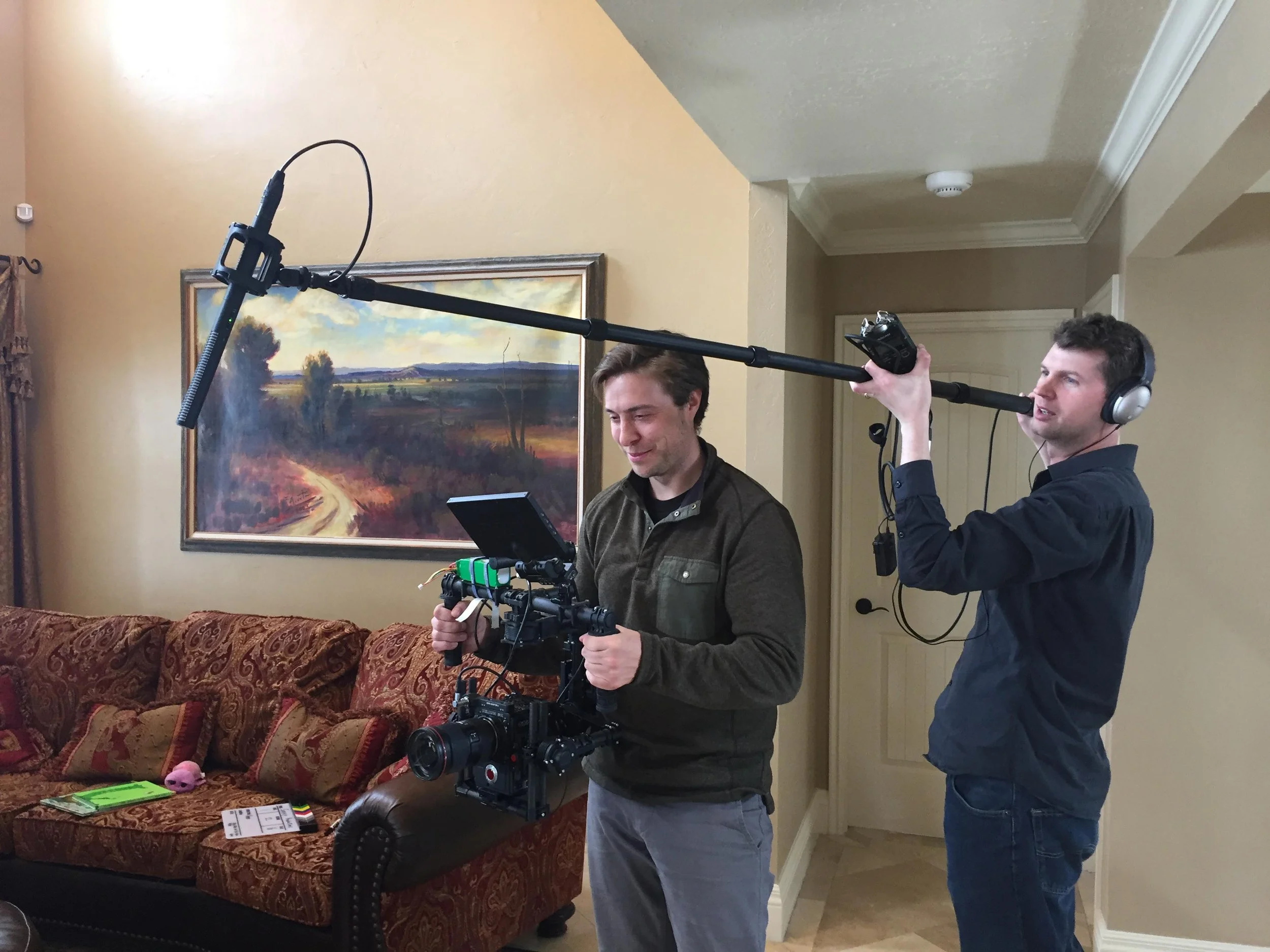 Filming the PCAU Super Mom commercial, with the mighty 8K RED Epic-W