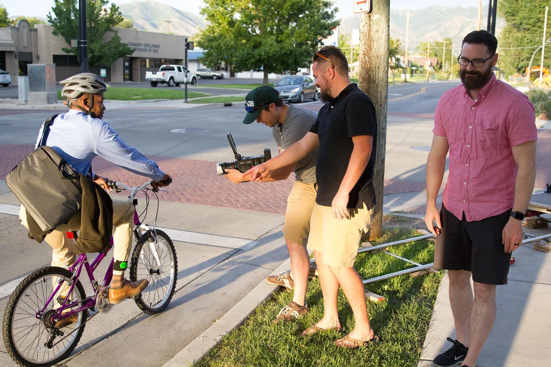 Filming A TV Commercial