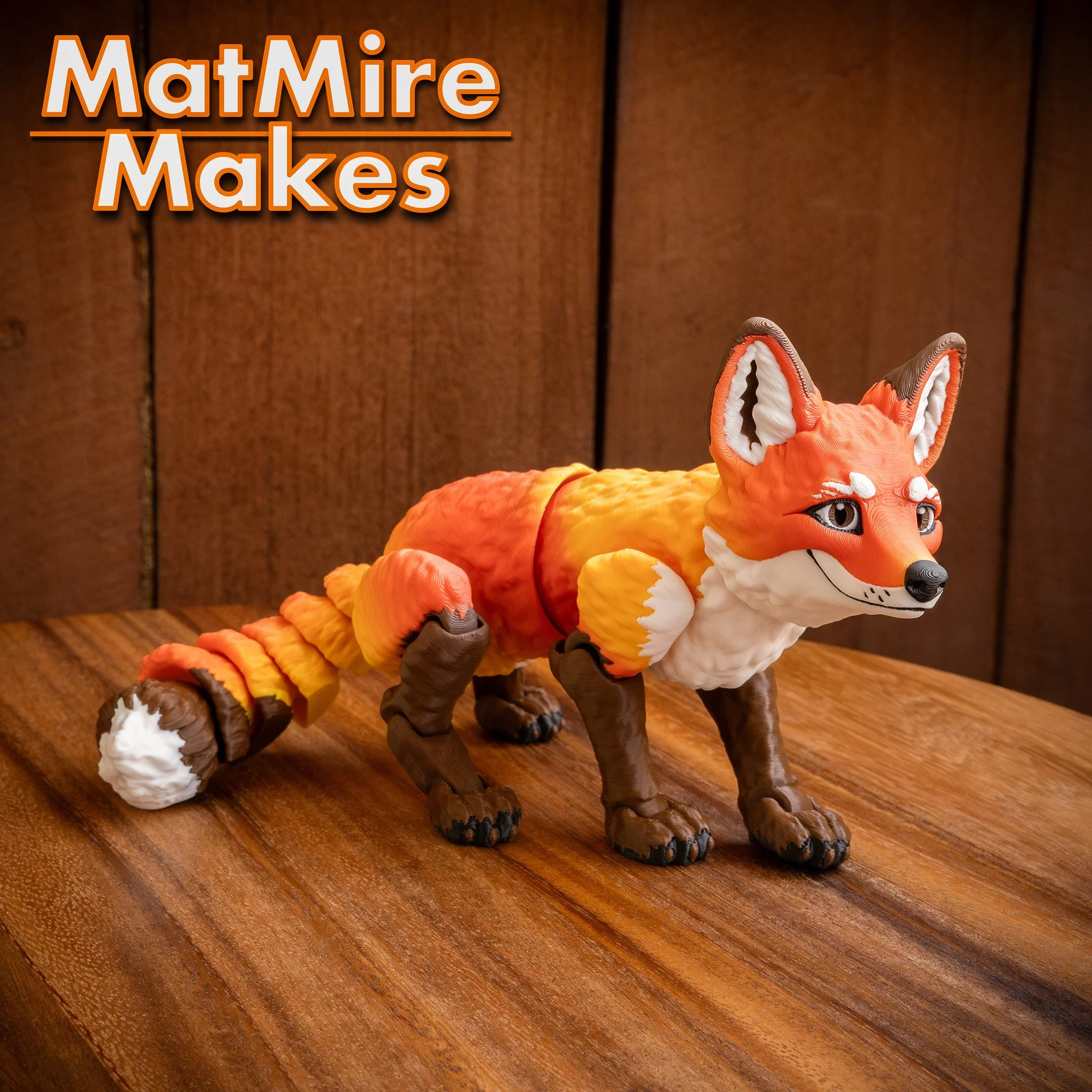 3D Printed Articulated Fox!