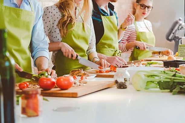 Table on 10th Adult Cooking Class