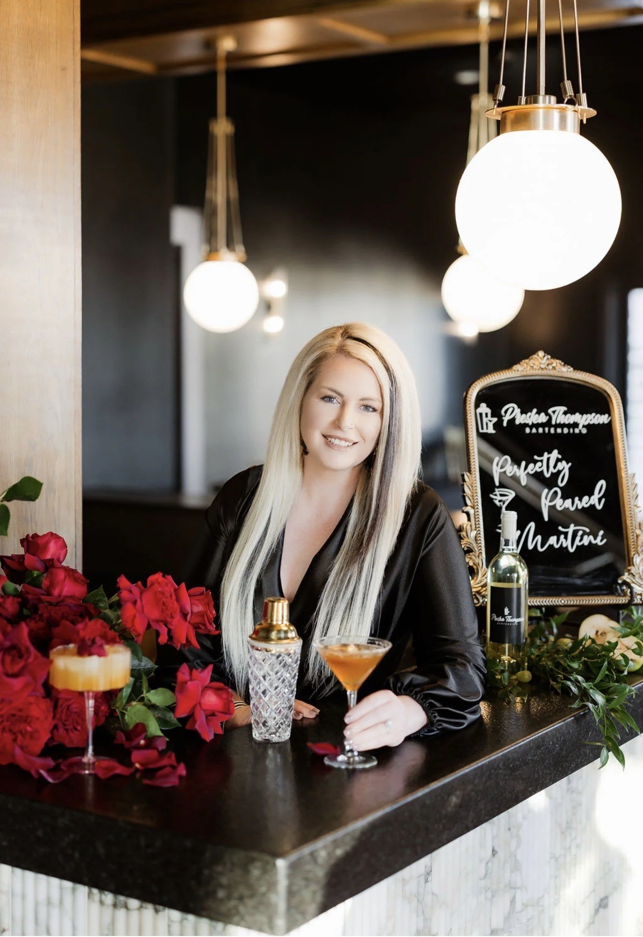 Preslea Thompson Bartending