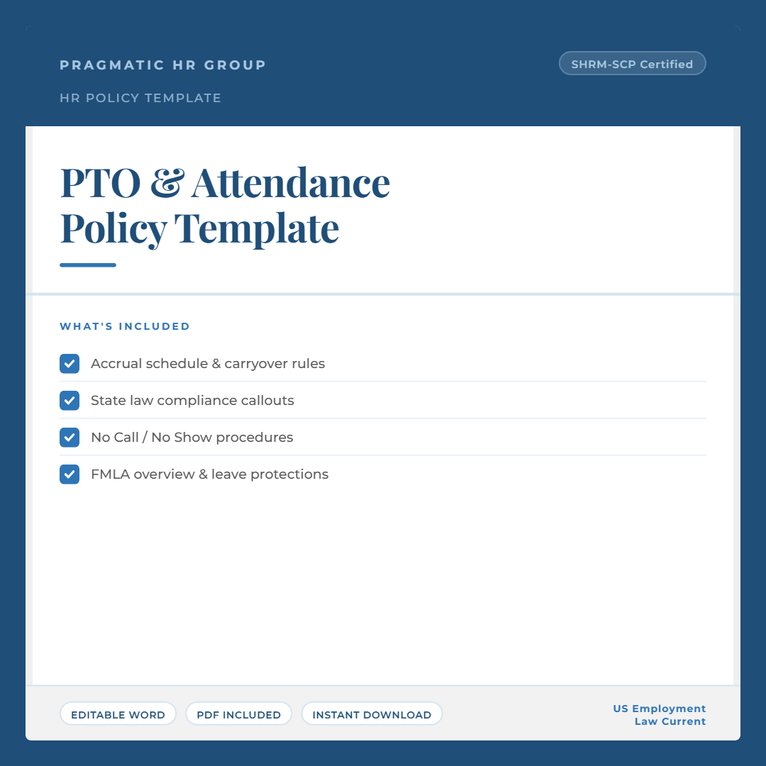 PTO & Attendance Policy Template