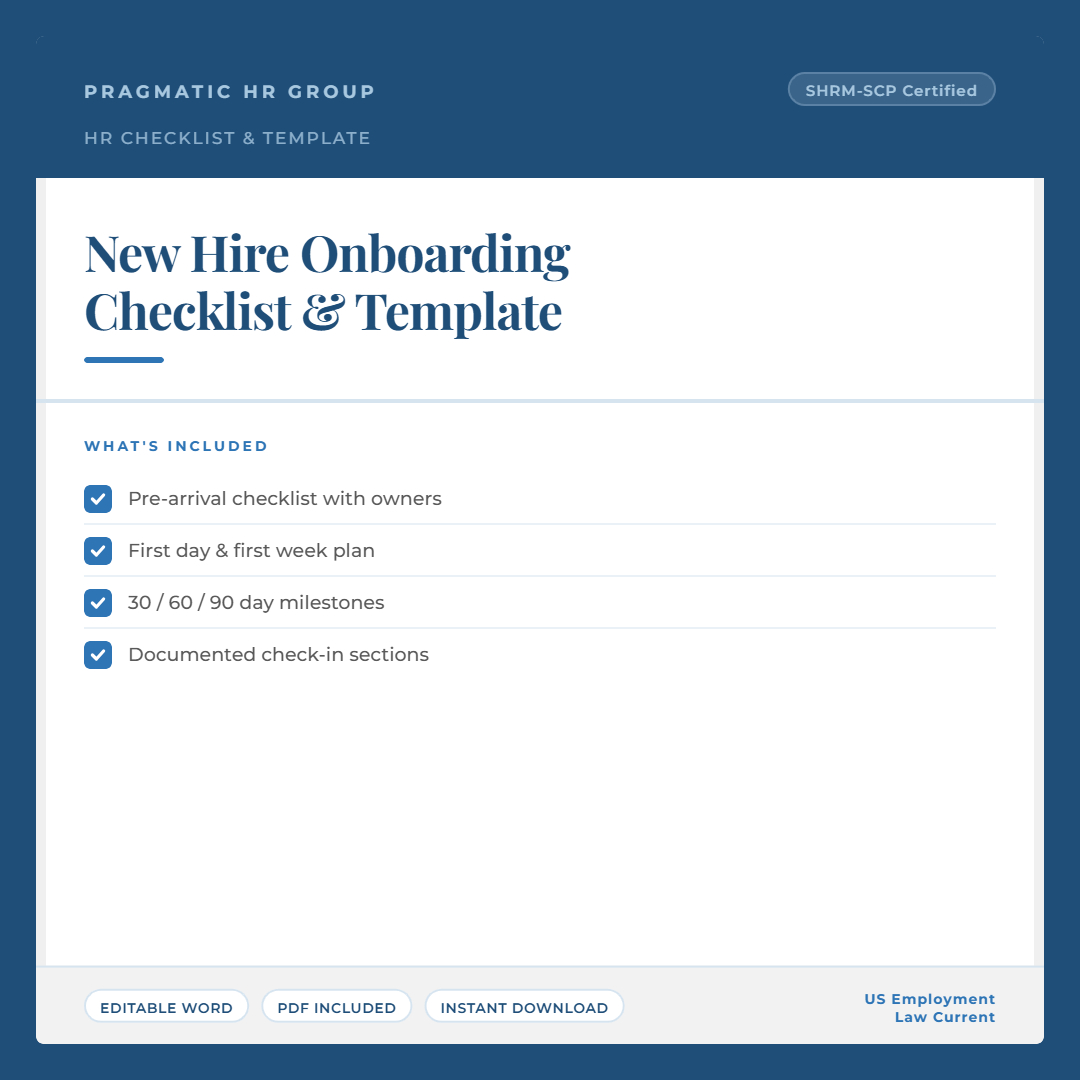 New Hire Onboarding Checklist & Template