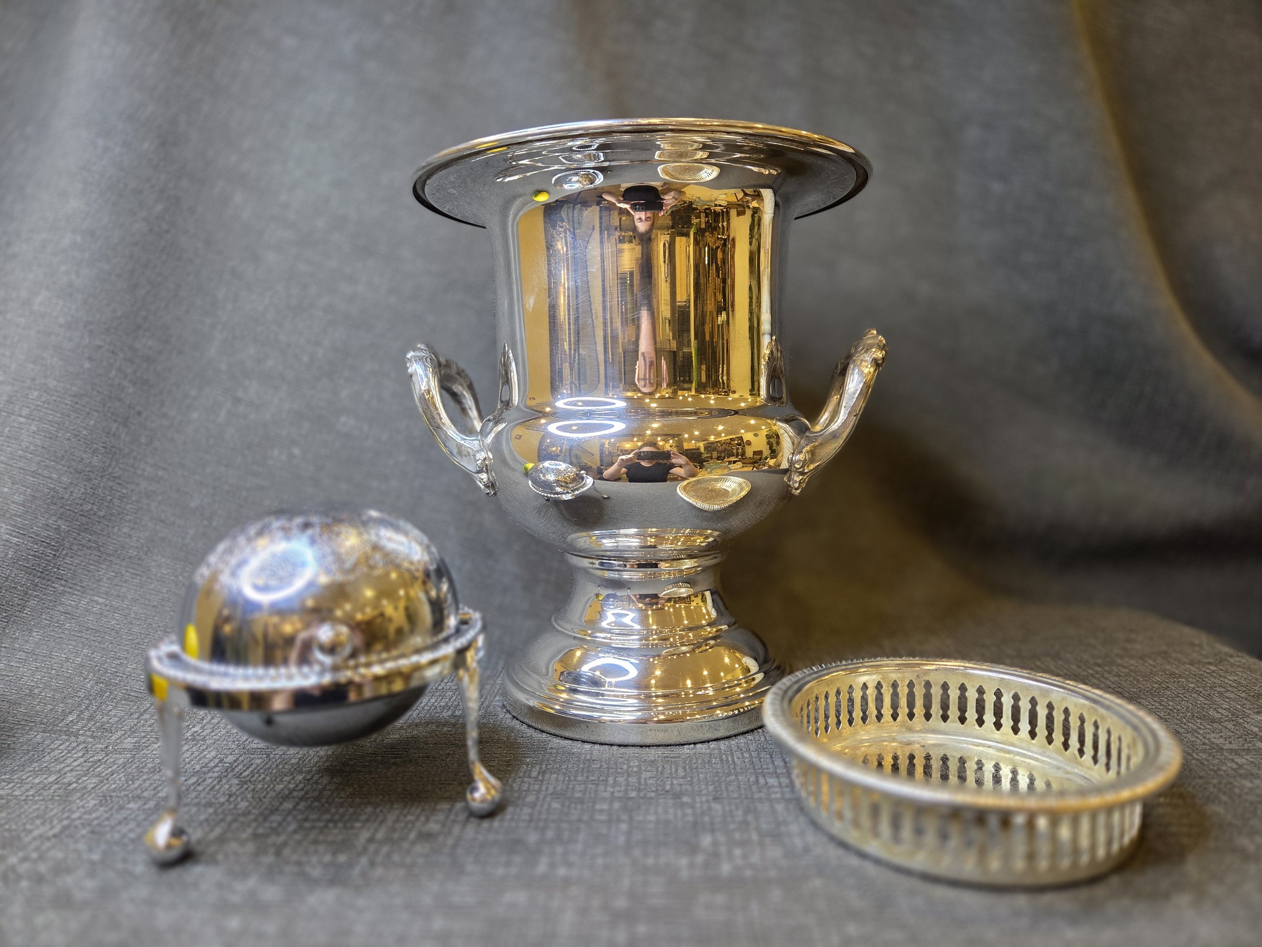 Champagne & Caviar Silver Plated