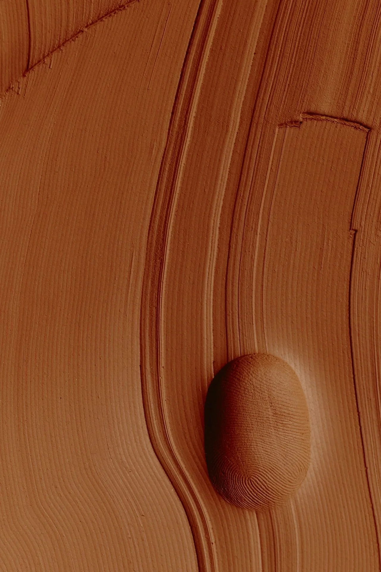 close up red clay texture