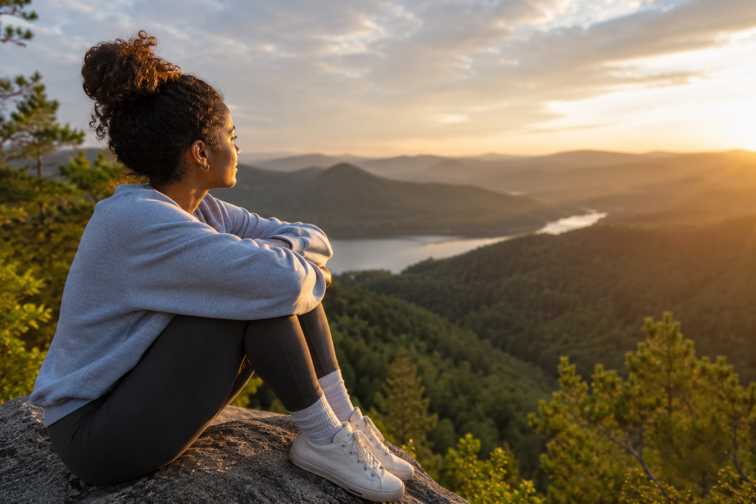 Person rebuilding life after rehab, IOP, or PHP through addiction recovery therapy in Atlanta, Georgia